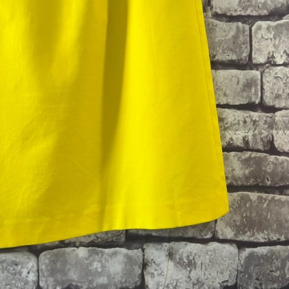 Ann Taylor Yellow Fully Lined Skirt Size 6 - Picture 7 of 8